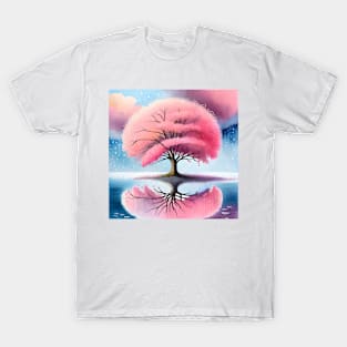 Sakura Tree Japanese Watercolor Nature T-Shirt